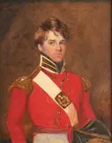 Octavius Oakley, Lt. Colonel William Henry Preedy as a cornet, aged 16, in the East India Company Regent, watercolor on paper mounted to board