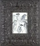 Untitled (Finches) by Hunt Slonem, oil on artist's board, sold Feb 2024