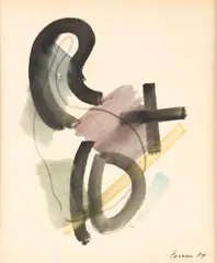John Ferren, #4 Watercolor Mallorca, watercolor on paper
