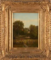 John Clinton Ogilvie, Near Farmington, Connecticut, oil on canvas