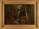 James Hope, Major Rogers Bath in the White Mountains, New Hampshire, oil on canvas