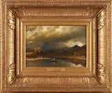Henry Hitchings, On the Penigawsette at Woodstock, New Hampshire, oil on panel