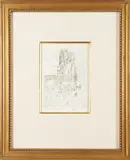 Childe Frederick Hassam, Calvary Church in Snow, 1915, etching on paper