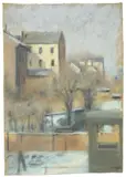August Macke, Blick aus dem Hause Bornheimer Straße
