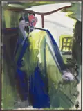 Karl Horst Hödicke, Telefonzelle, 1982, Acryl auf Nessel