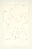 Der Torso und die Seinen bei Vollmond by Paul Klee, 1939, Bleistift auf Papier, vom Künstler auf Karton montiert, sold Jun 2009