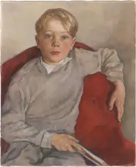 Lotte Laserstein, Porträt Anders Prag, 1949, Öl auf Leinwand