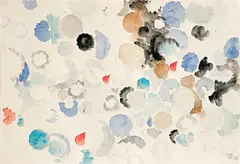 Ernst Wilhelm Nay, Firmament, 1956, Aquarell auf Papier
