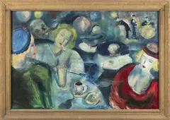 Antonín Černoušek, In the Caffeteria, 1937, oil on canvas
