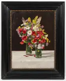 František X. Langer, Bouquet, First half of 20th century, oil on cardboard