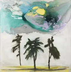 Milan Knížák, Colourful Disaster, 2020, acryllic on canvas
