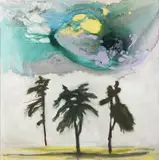 Milan Knížák, Colourful Disaster, 2020, acryllic on canvas