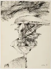 Zbyšek Sion, Untitled, 1988, indian ink, paper