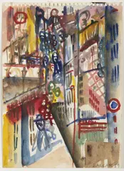 Jiri Balcar, Paris II., 1959, watercolour, paper