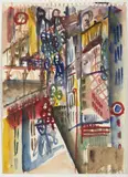 Jiri Balcar, Paris II., 1959, watercolour, paper