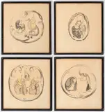 Otilie Schneiderová, Weirdos, 1921, lithography, paper