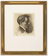 Tavík František Šimon, Self-Portrait, 1912, etching, paper
