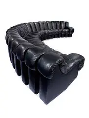 Ueli Berger, Non Stop Sofa, 1972, Leather upholstery