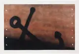 Ed Ruscha, Anchor in Sand, 1991, Color lithograph on white Rives BFK paper