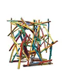 Charles Arnoldi, Untitled, 1982, Acrylic on wooden stick assemblage