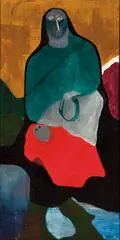 K. Lynch, Baker Man, 1958, Oil on Masonite