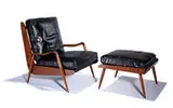 Phillip Lloyd Powell, Lounge chair and ottoman (2)