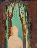 Louise Janin, The Girl, c. 1925-30, Mixed media collage