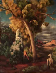 Canoncito by Russell Cowles, 1935, Oil on canvas, sold Oct 2013