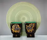 William Manker, Charger and vases (3), 1947, Glazed ceramic