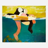 David Hare, Summer Swimmer, 1970, mixed media on canvas