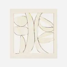 Judith Rothschild, Eidolan VII, 1978, ink and pastel on collage foam core