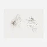 Willem de Kooning, Two Figures, c. 1973, offset lithograph