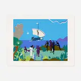 Romare Bearden, Siren's Song (from The Odysseus suite), 1979, screenprint in colors on Arches 88
