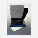Larry Bell, Mirage Vapor Drawing #43, 1989, mixed media on handmade paper