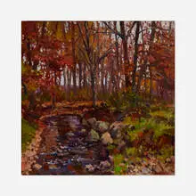 Eugene Leake, Autumn Stream, 1979-80, oil on canvas