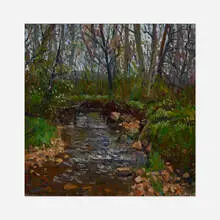 Eugene Leake, Early Spring, Houk's Mill Stream, 1980, oil on canvas