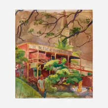 Robert Lee Eskridge, Kailua-Hawaii, watercolor on paper