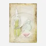 Françoise Gilot, Circus Musicians, 2000, graphite, metallic ink and crayon on paper