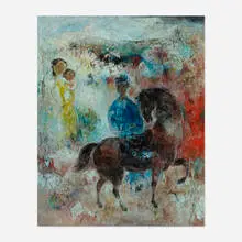 Vũ Cao Đàm, Untitled, 1960, oil on canvas
