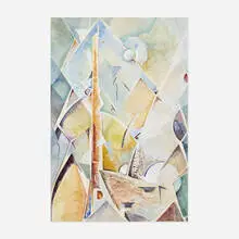 Will Henry Stevens, Untitled (North Carolina Mountainscape), 1939, watercolor on paper