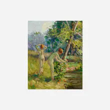 Summer - Nude Study II by Edward Henry Potthast, oil on board, sold Dec 2021