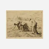 Jean-François Millet, Les Glaneuses (The Gleaners), c. 1855, etching