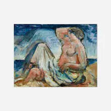 Untitled by Adolphe Borie, oil on board, sold Dec 2021