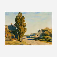 C. K. Chatterton, Summer House, 1926, oil on paper laid to board