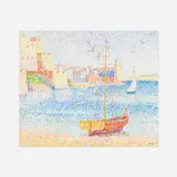 Yvonne Canu, Collioure, oil on canvas