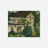 Morton Livingston Schamberg, Untitled (white house), oil on canvas