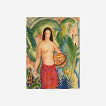 Untitled by Robert Alexander Darrah 'Rad' Miller, watercolor on paper, sold Dec 2021