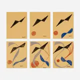 Ramstonev Cooperative, Untitled, pastel on six sheets of paper
