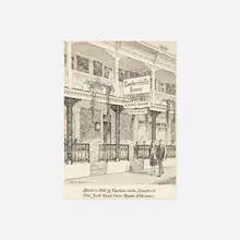 William Francis Taylor, The Lambertville House, ink and gouache on paper