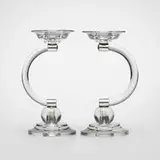 Art Déco, Candlesticks, pair